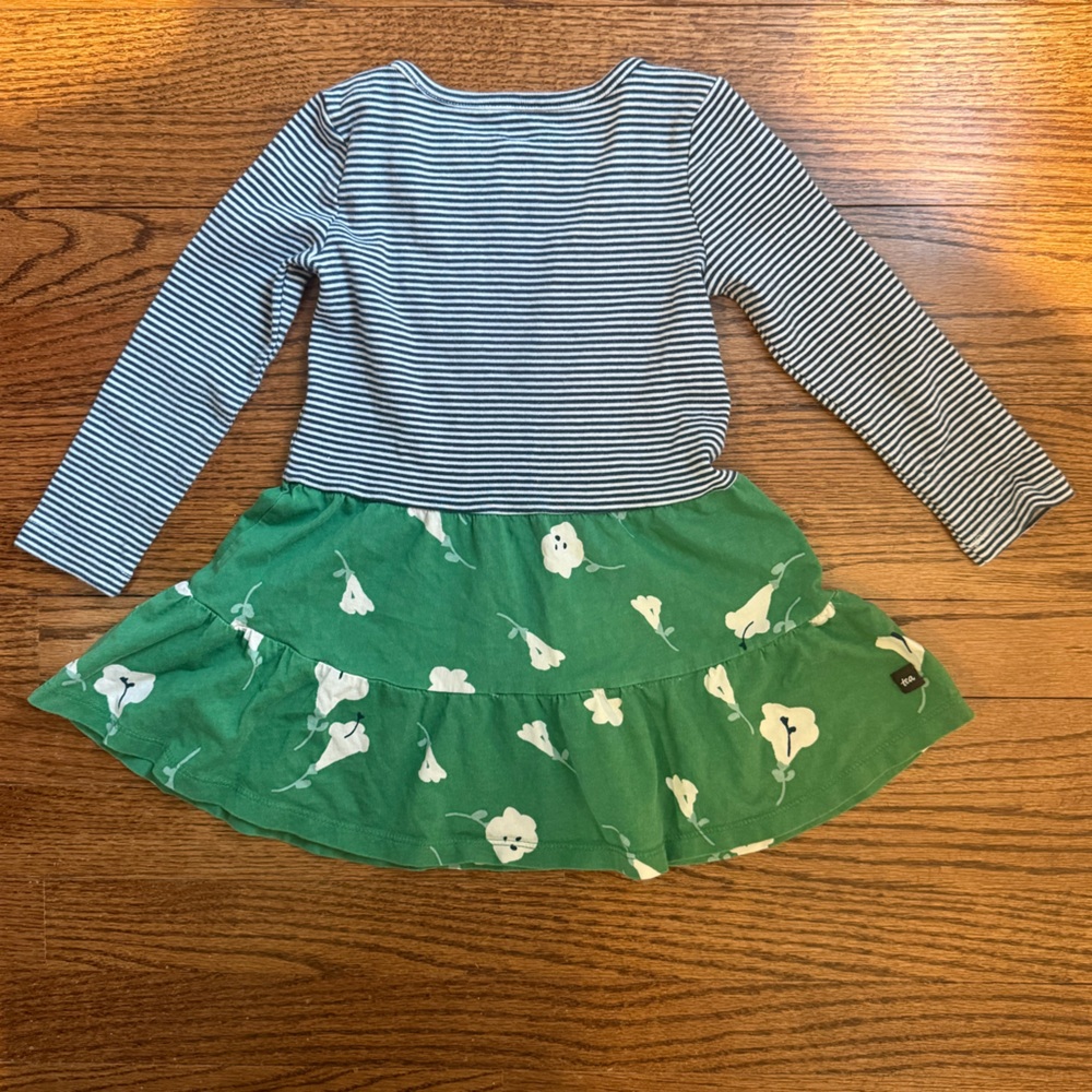 Tea Collection Skirted Twirl Dress Sz 3 - Picture 2 of 5
